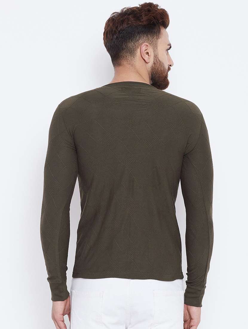 men placement print long sleeve t-shirt - 18470234 -  Standard Image - 2