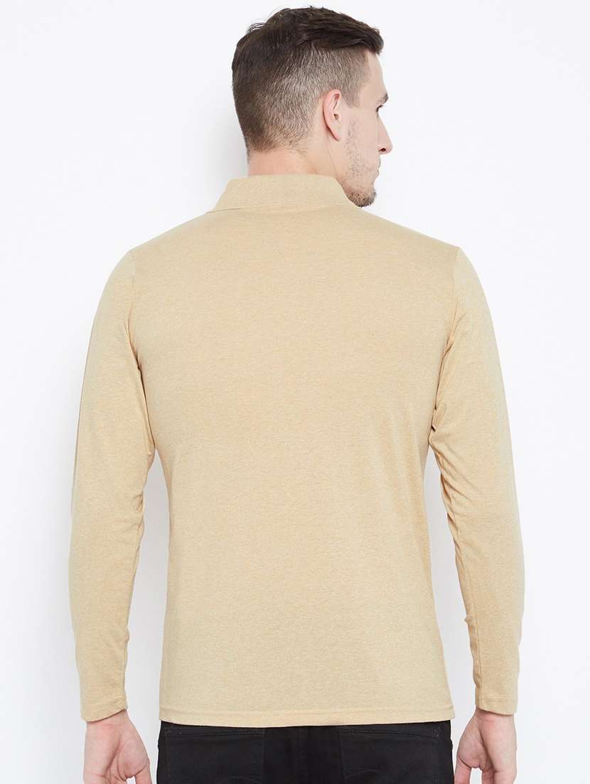 men beige regular fit polo t-shirt - 18470273 -  Standard Image - 2