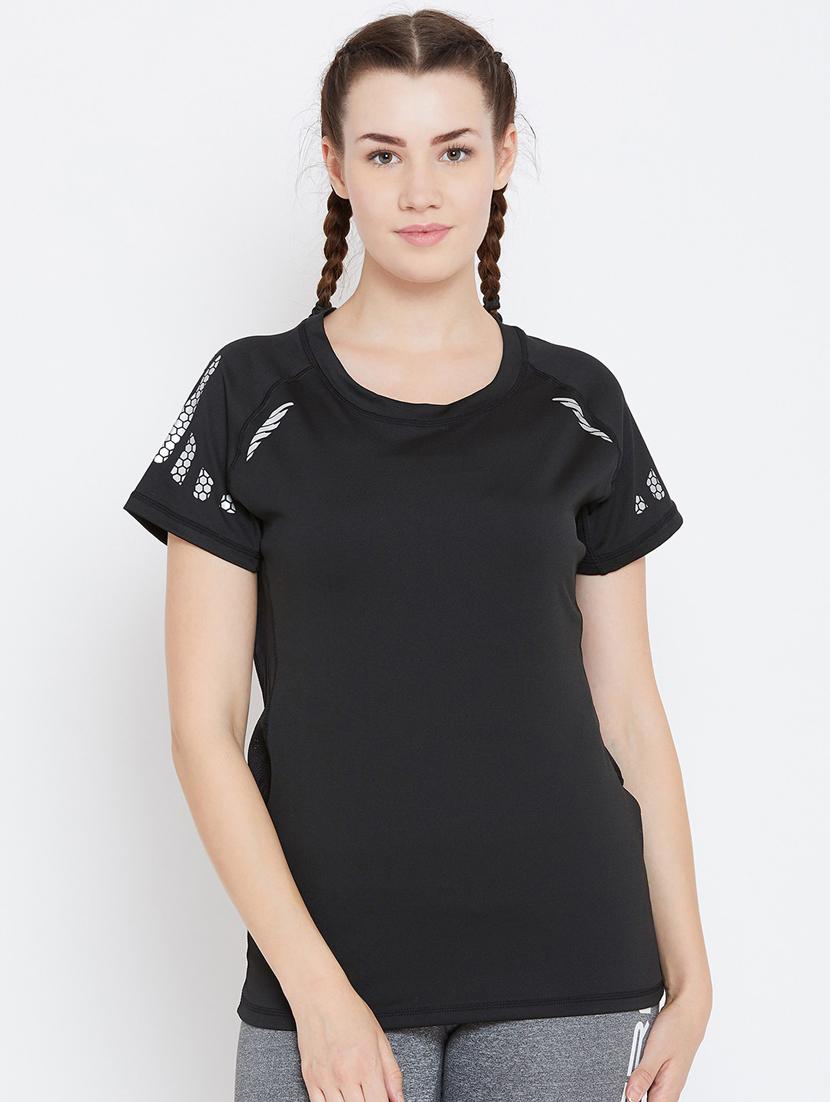 women's placement print round neck t-shirt - 18470286 - Zoom Image - 0