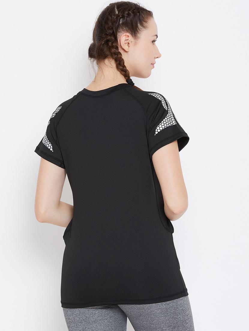 women's placement print round neck t-shirt - 18470286 - Standard Image - 2