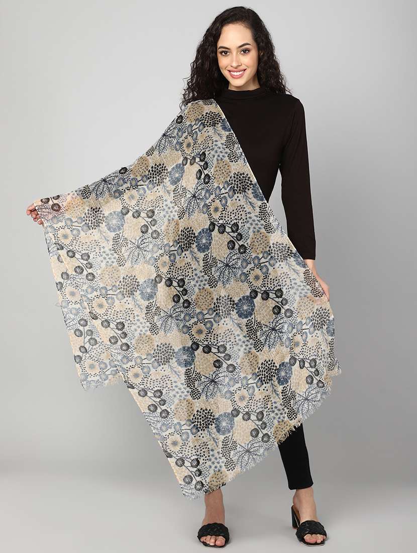 women's printed print stole