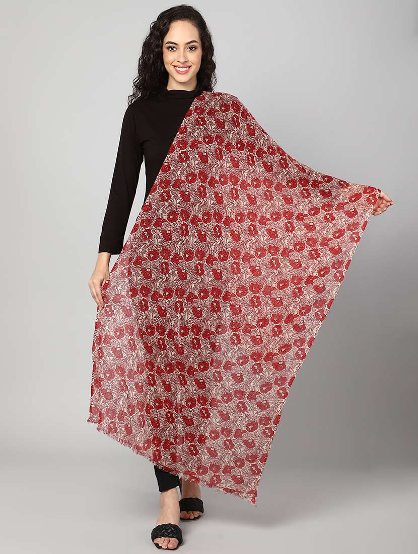 women's floral print stole