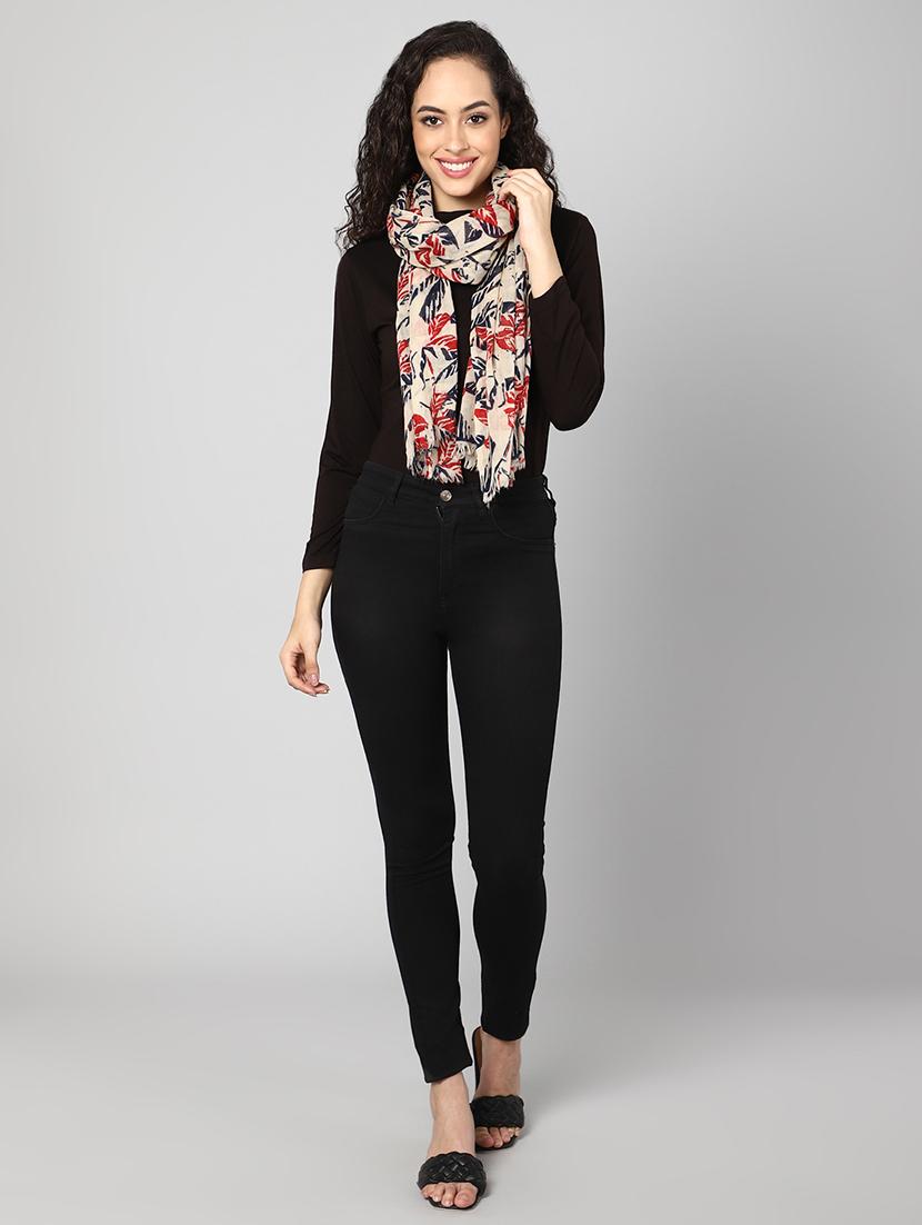 women's printed print stole - 18471205 - Standard Image - 2