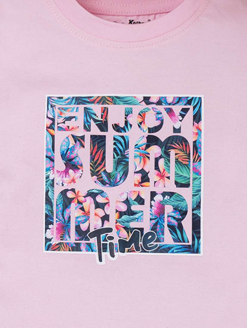 girls round neck top - 18472088 - Standard Image - 2