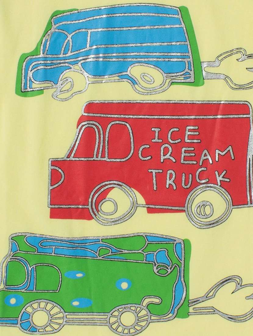 girls yellow printed regular tee - 18472191 -  Standard Image - 2