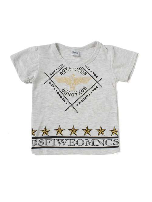 boys round neck graphic print t-shirt - 18472250 - Standard Image - 0