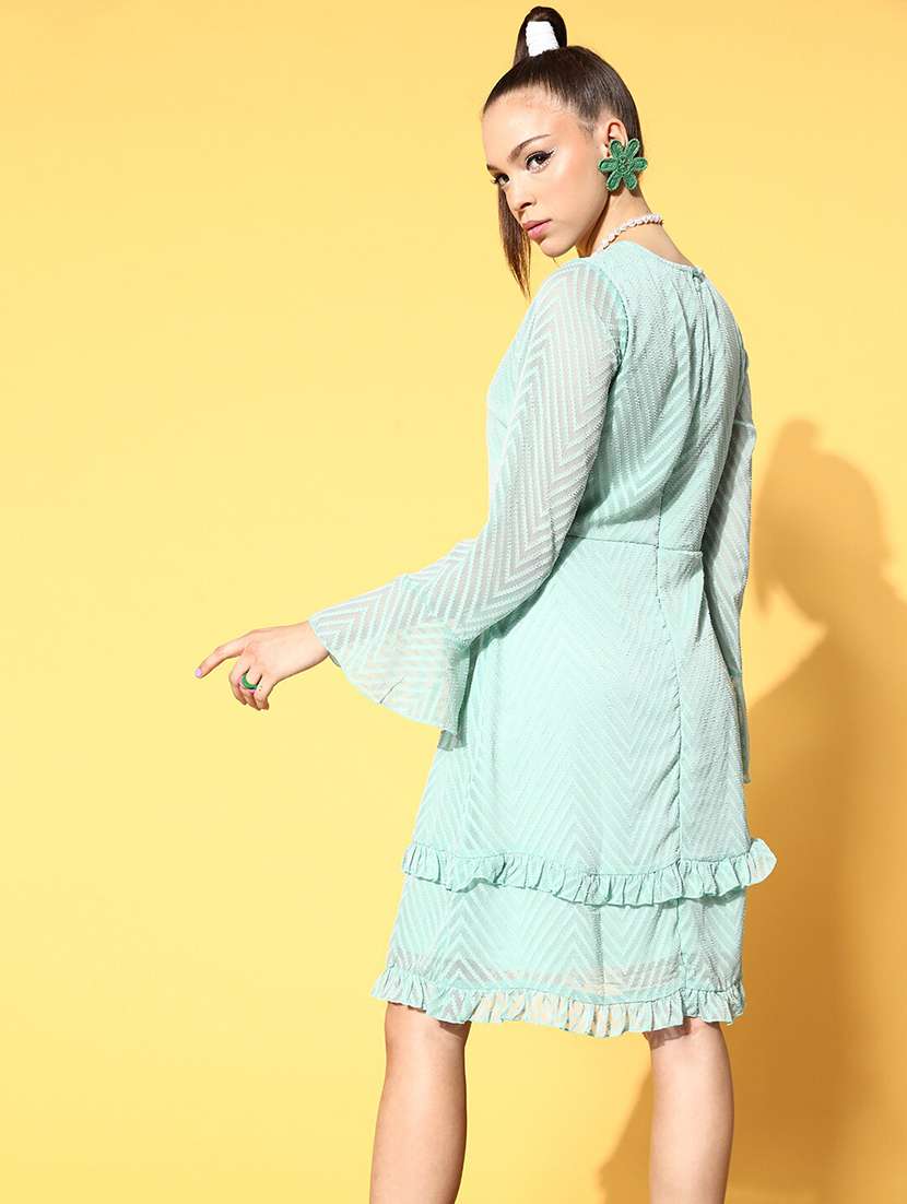 women's tiered dress chevron dress - 18472935 -  Standard Image - 2