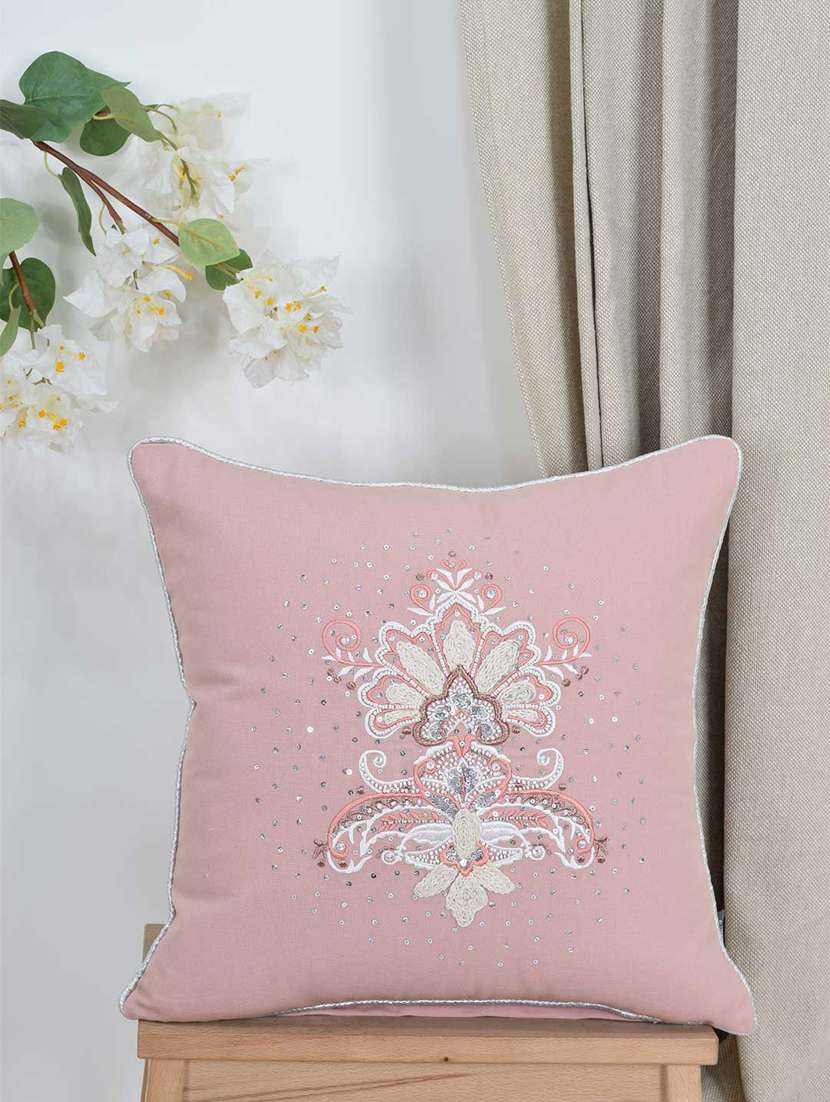 blanc9 rose damask cushion cover