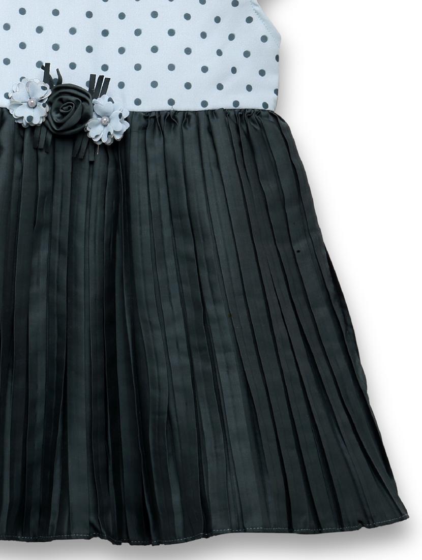 girls teal polka dot frock - 18473278 - Standard Image - 2