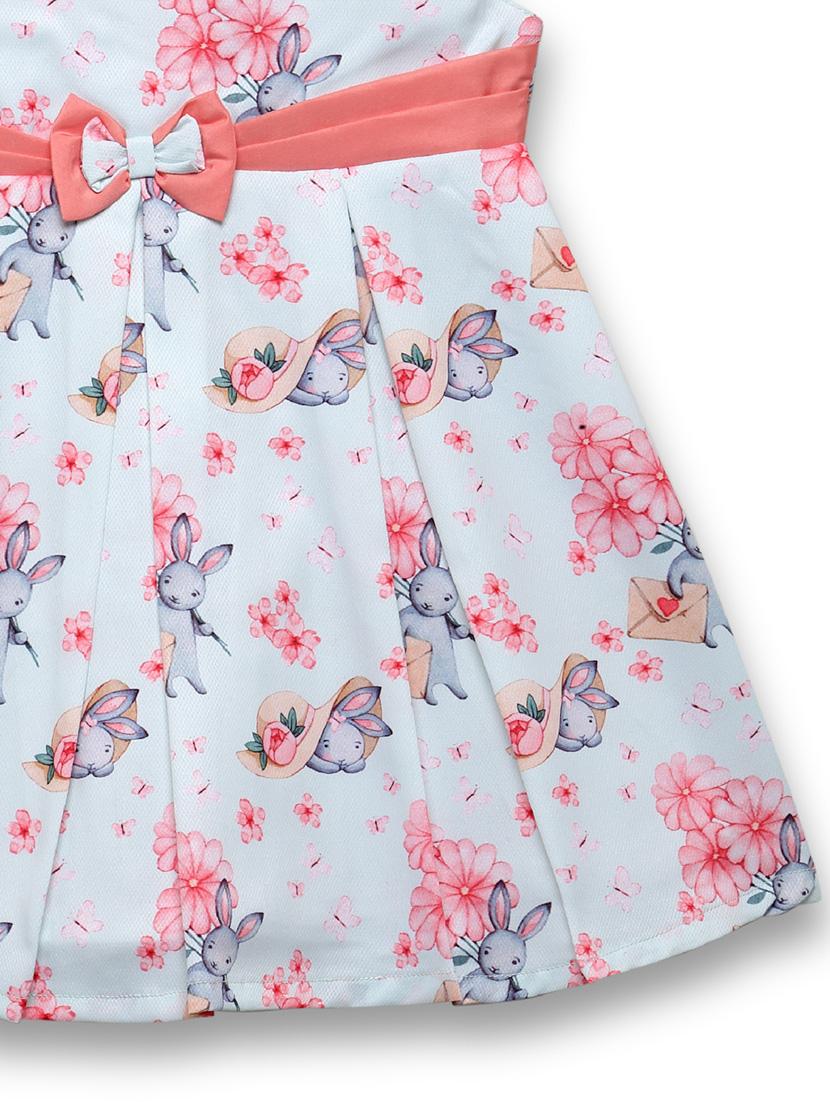 girls blue floral frock - 18473282 - Standard Image - 2