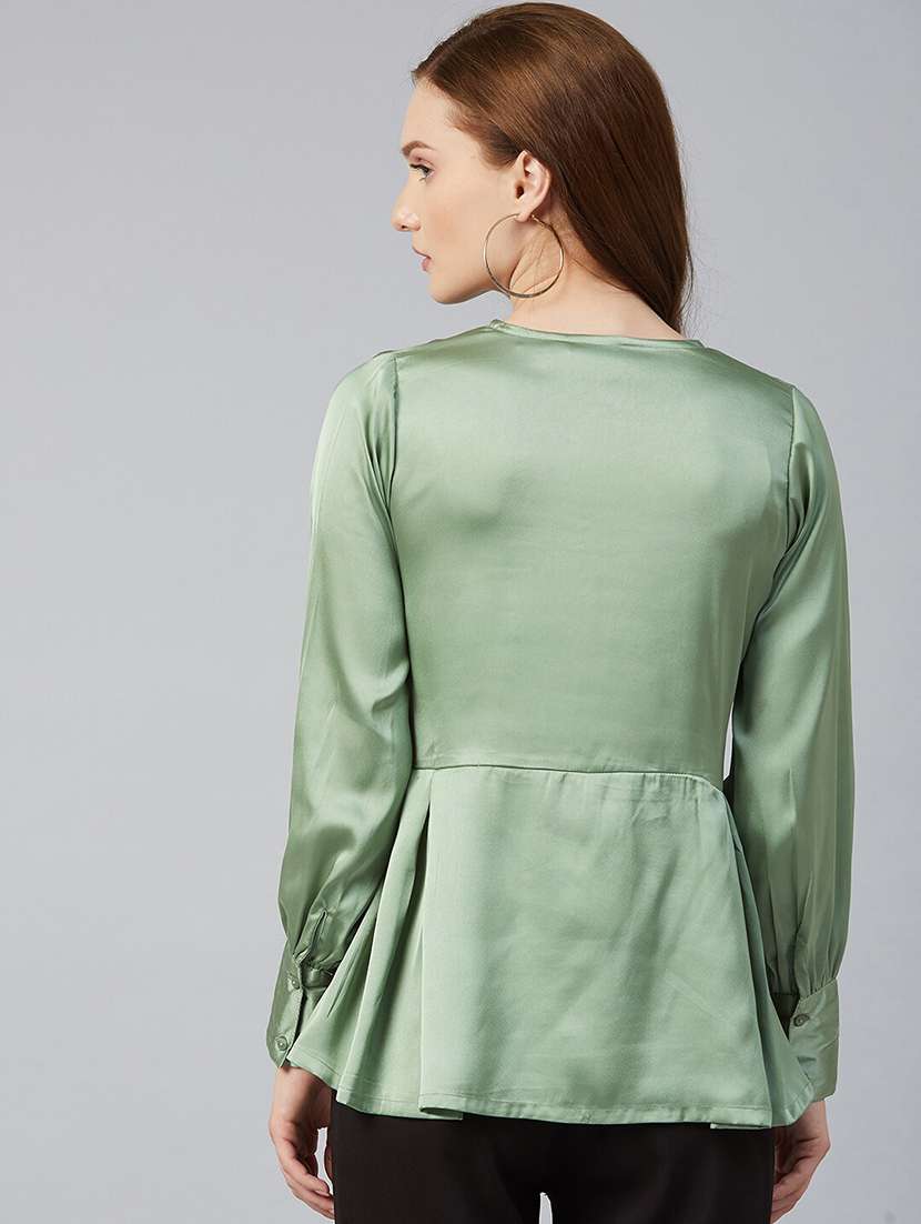 women's peplum v neck top - 18473434 -  Standard Image - 2