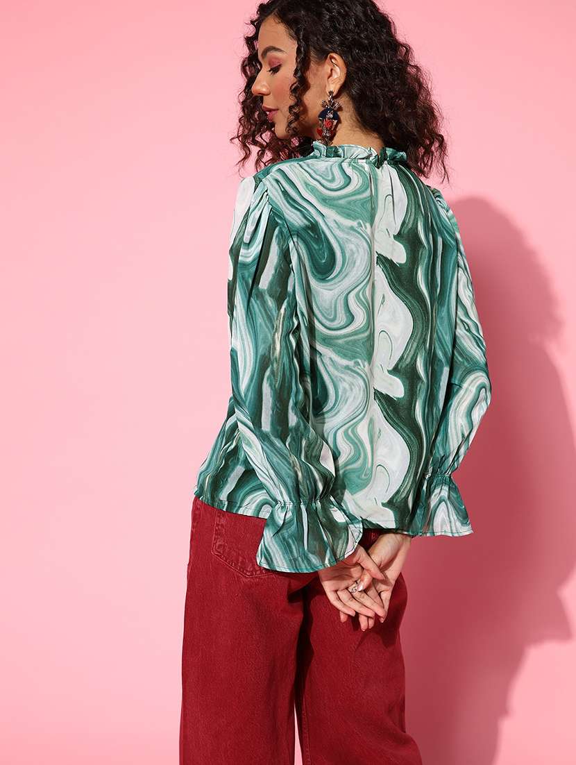 women's straight mandarin neck top - 18473487 -  Standard Image - 2