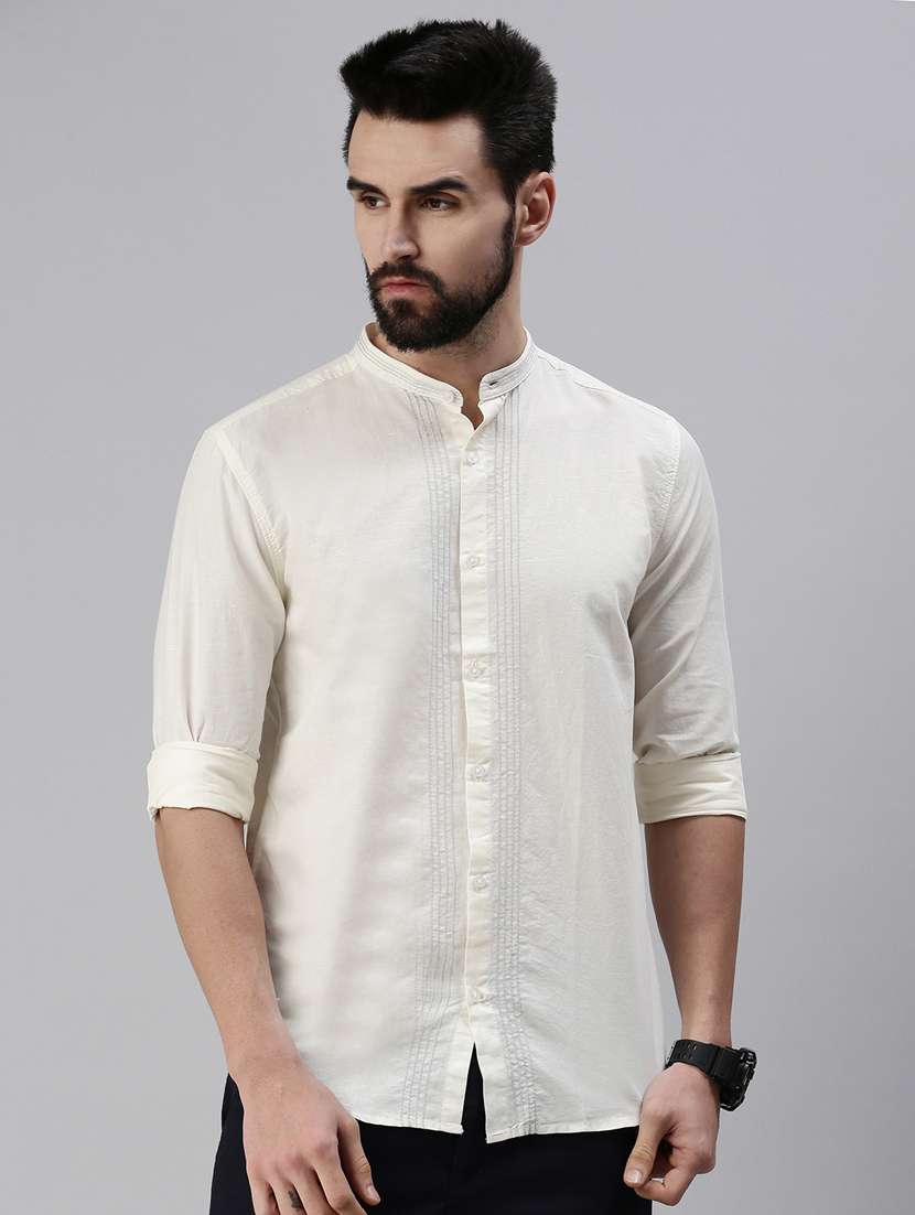 mens solid casual shirt