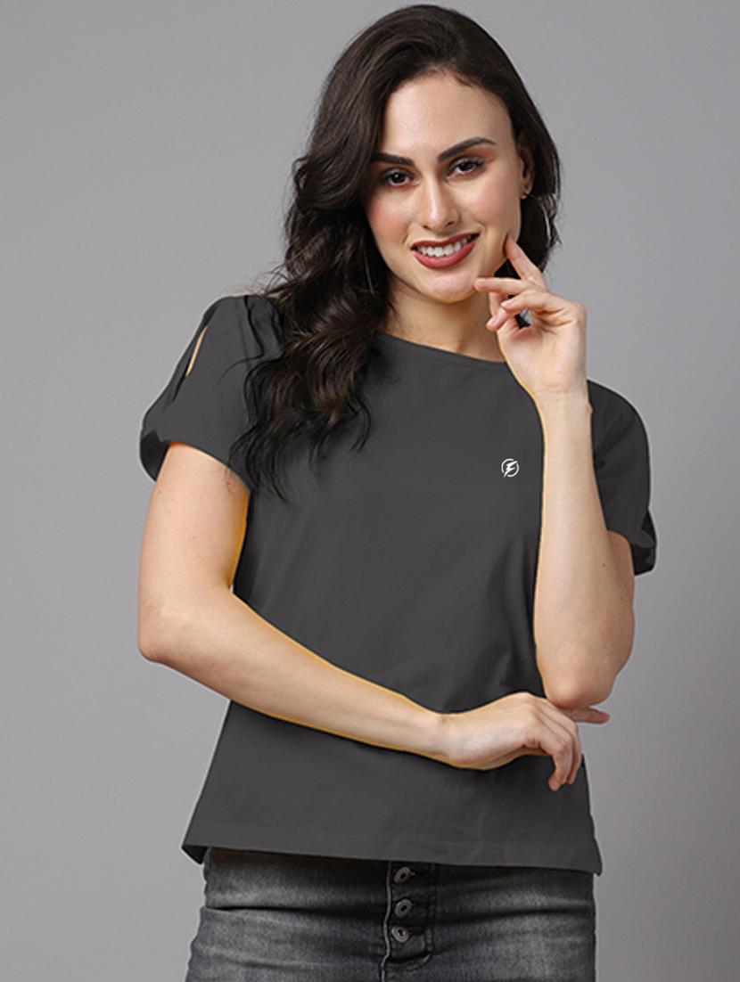 women's straight round neck top - 18474445 - Zoom Image - 0