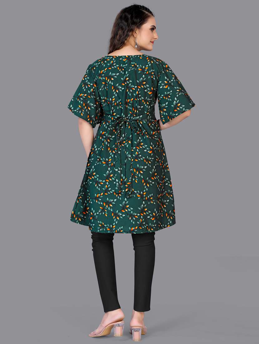 round neck printed regular tunic - 18475097 -  Standard Image - 2