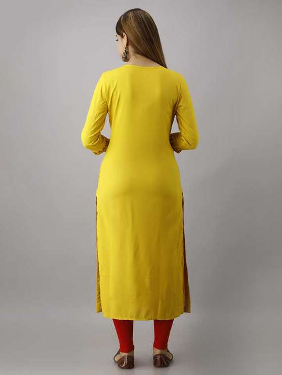 women's straight kurta - 18475756 -  Standard Image - 2