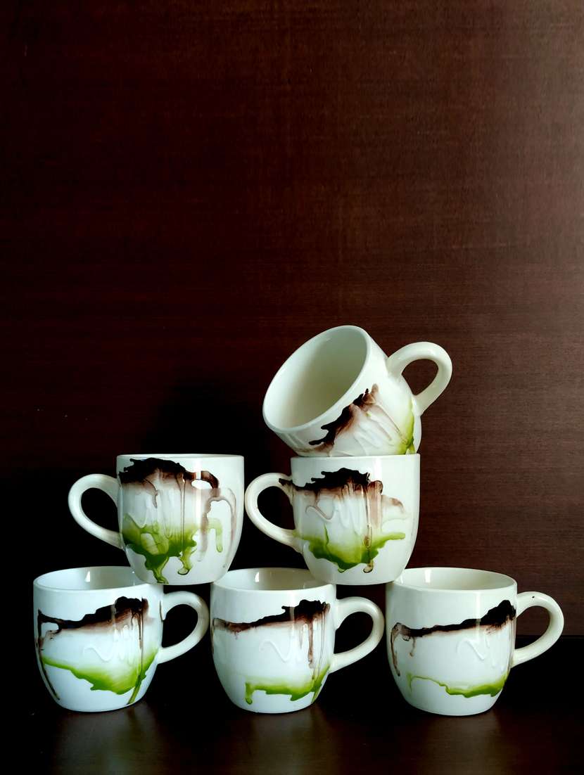designer set of 6 cups | cup set | tea cups | set of 6 cups | ceramic