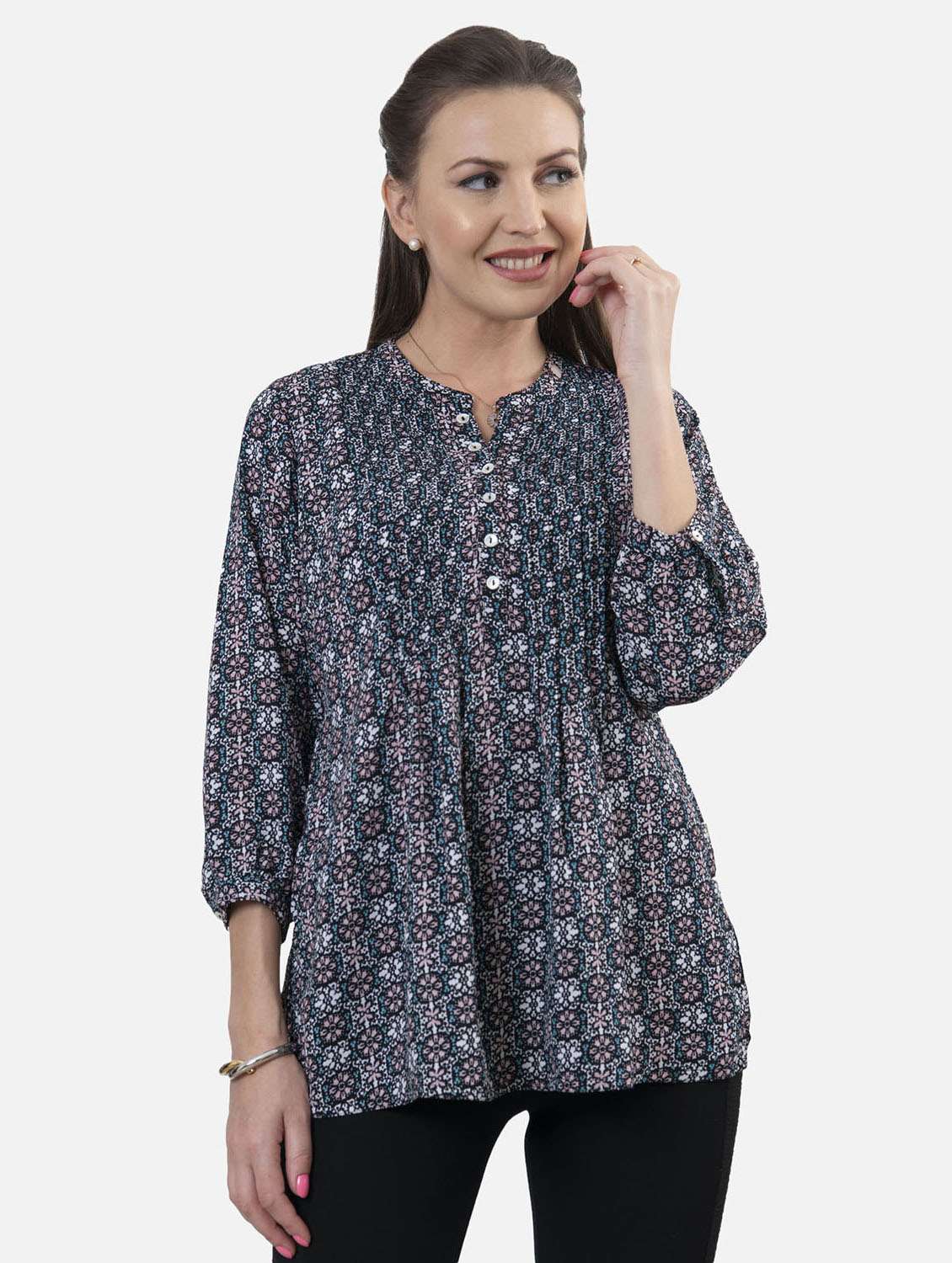 printed fusion kurti