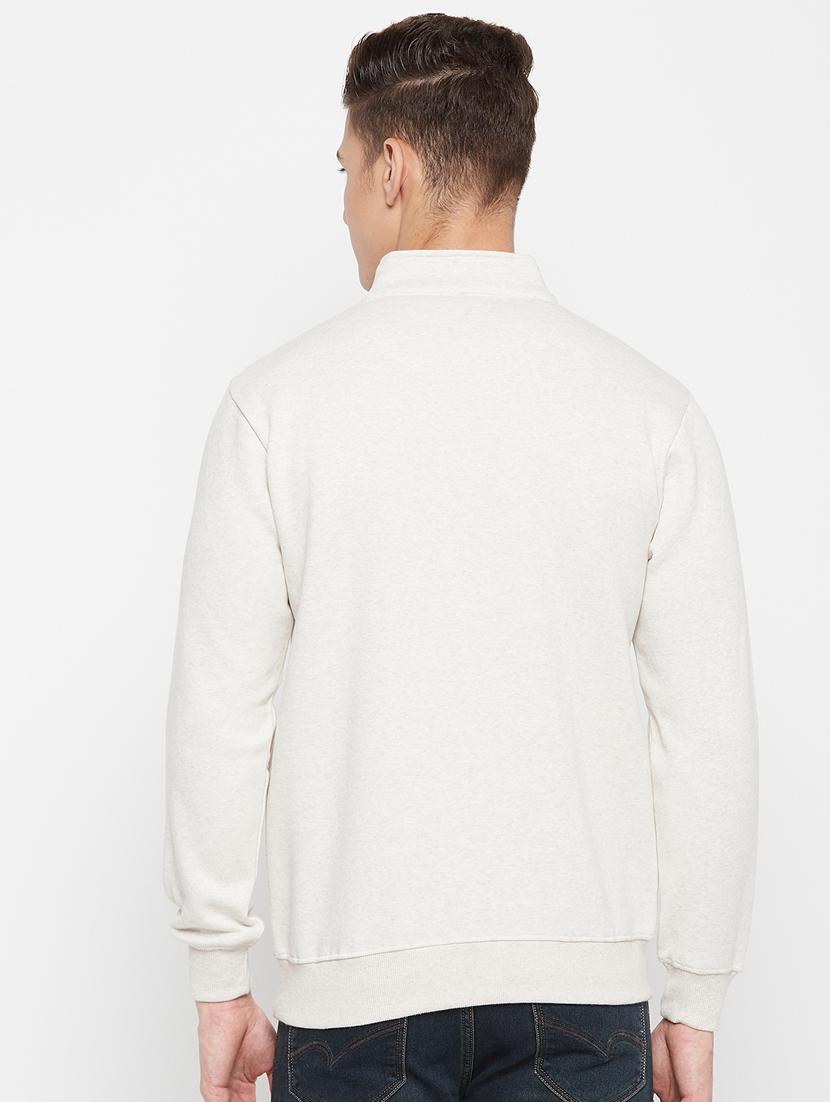 beige front print sweatshirt - 18477108 - Standard Image - 2
