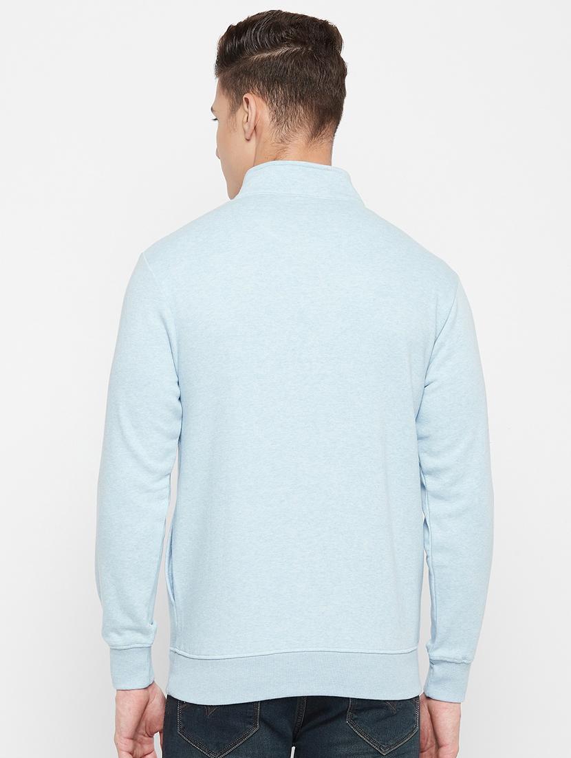 light-blue front print sweatshirt - 18477109 - Standard Image - 2