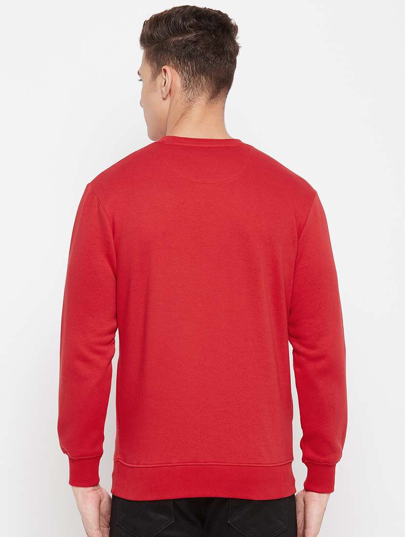 red chest print sweatshirt - 18477123 -  Standard Image - 2