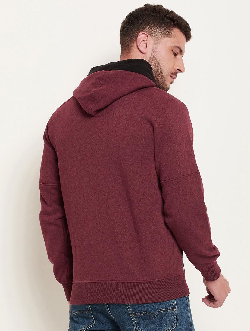 maroon solid sweatshirt - 18477132 - Standard Image - 2