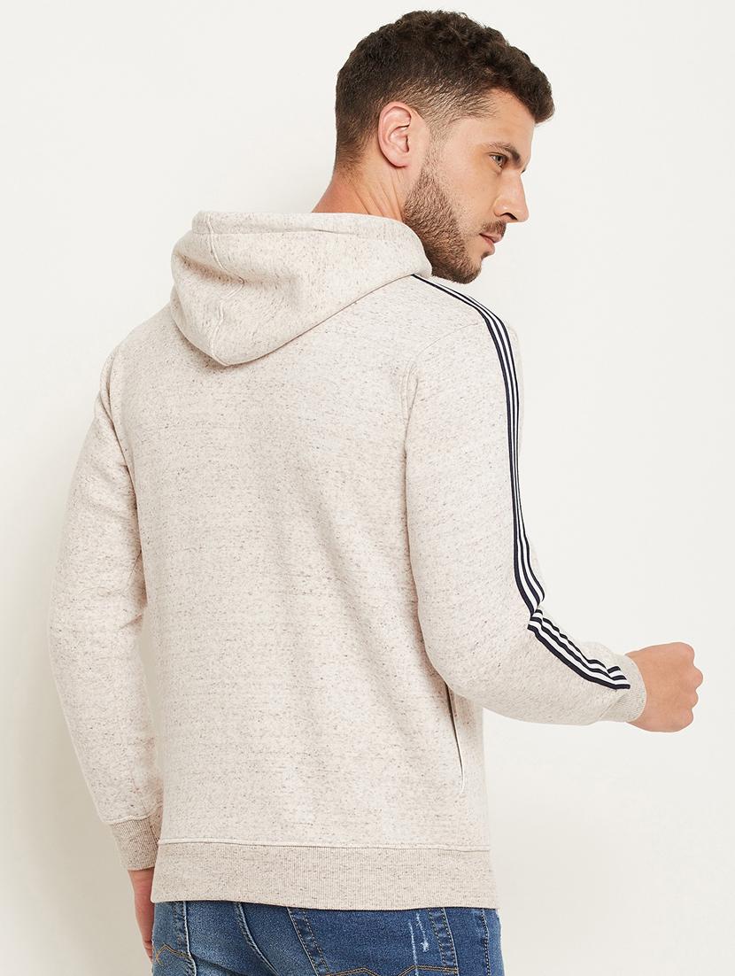 beige front print hooded sweatshirt - 18477139 - Standard Image - 2