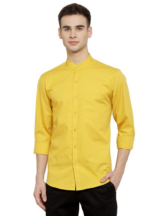 mens solid casual shirt - 18478733 -  Zoom Image - 0