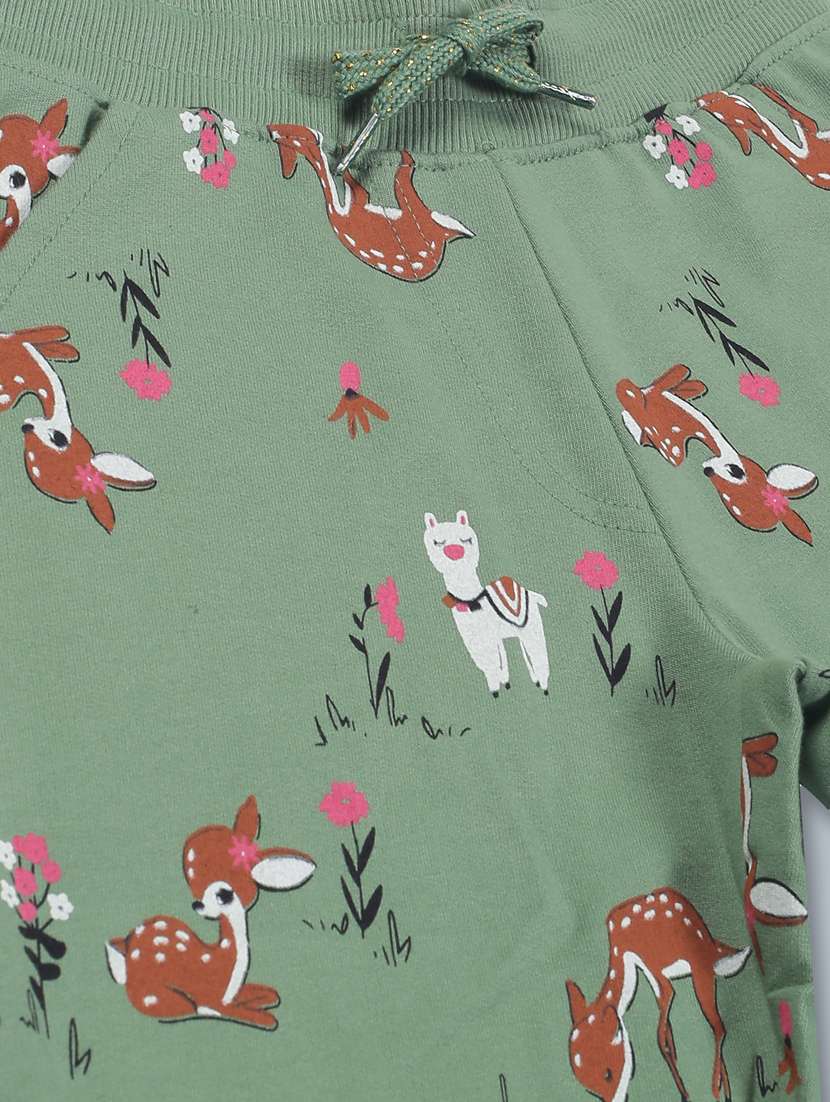 girls green printed jogger  - 18479443 -  Standard Image - 2
