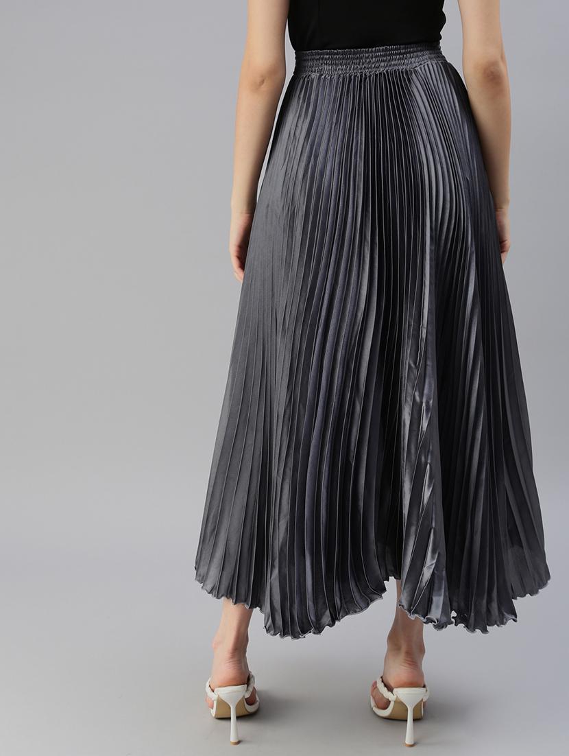 high rise solid flared skirt - 18479543 - Standard Image - 2
