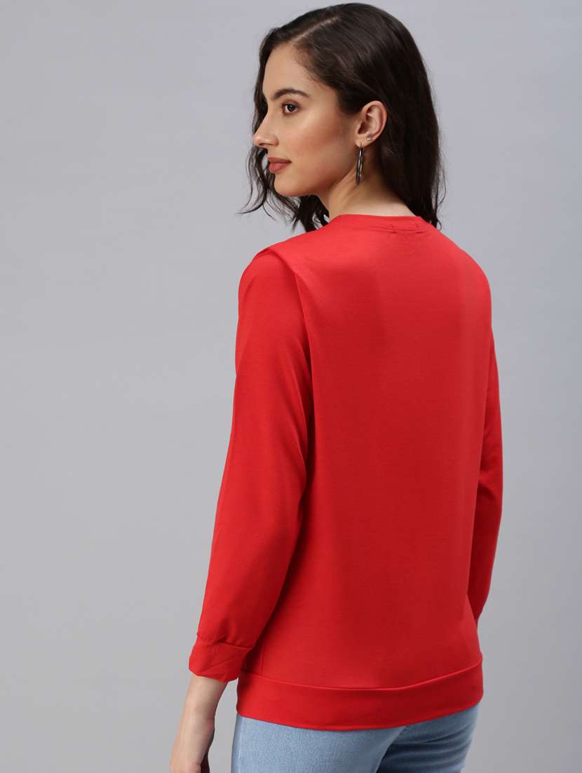 women's chest print sweatshirt - 18479553 -  Standard Image - 2