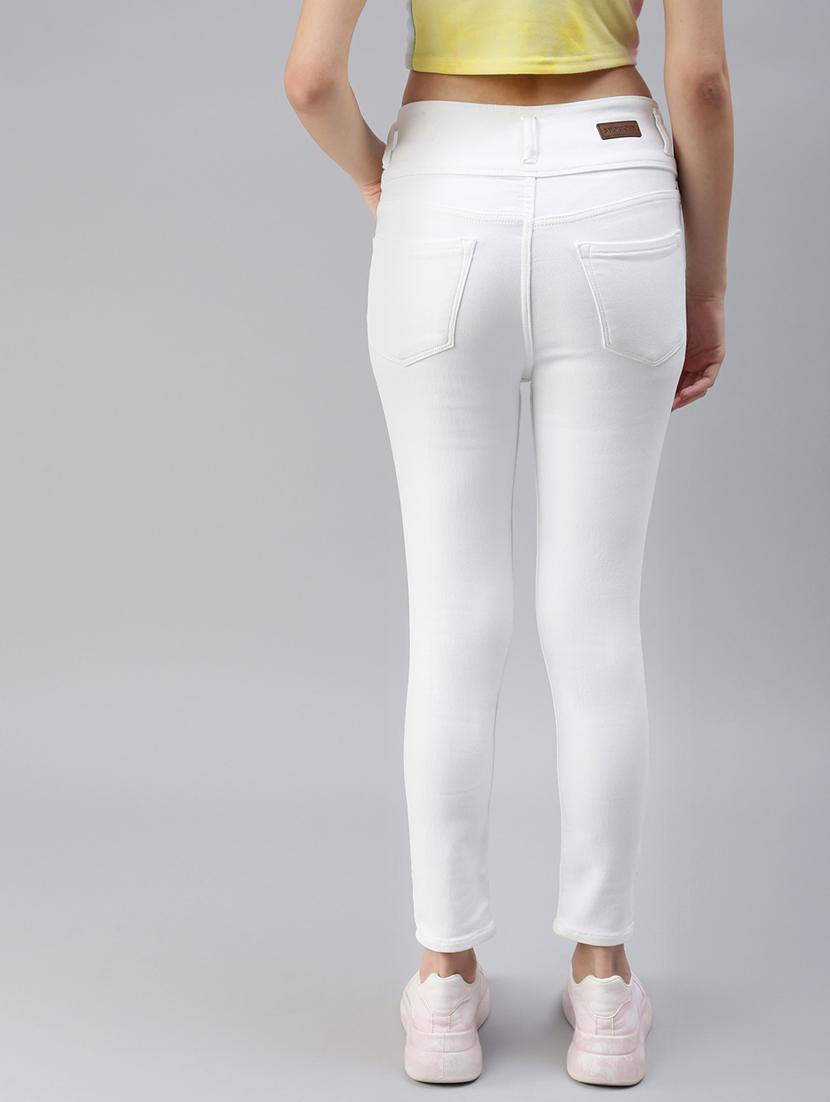 women's plain skinny fit jeans - 18479603 - Standard Image - 2