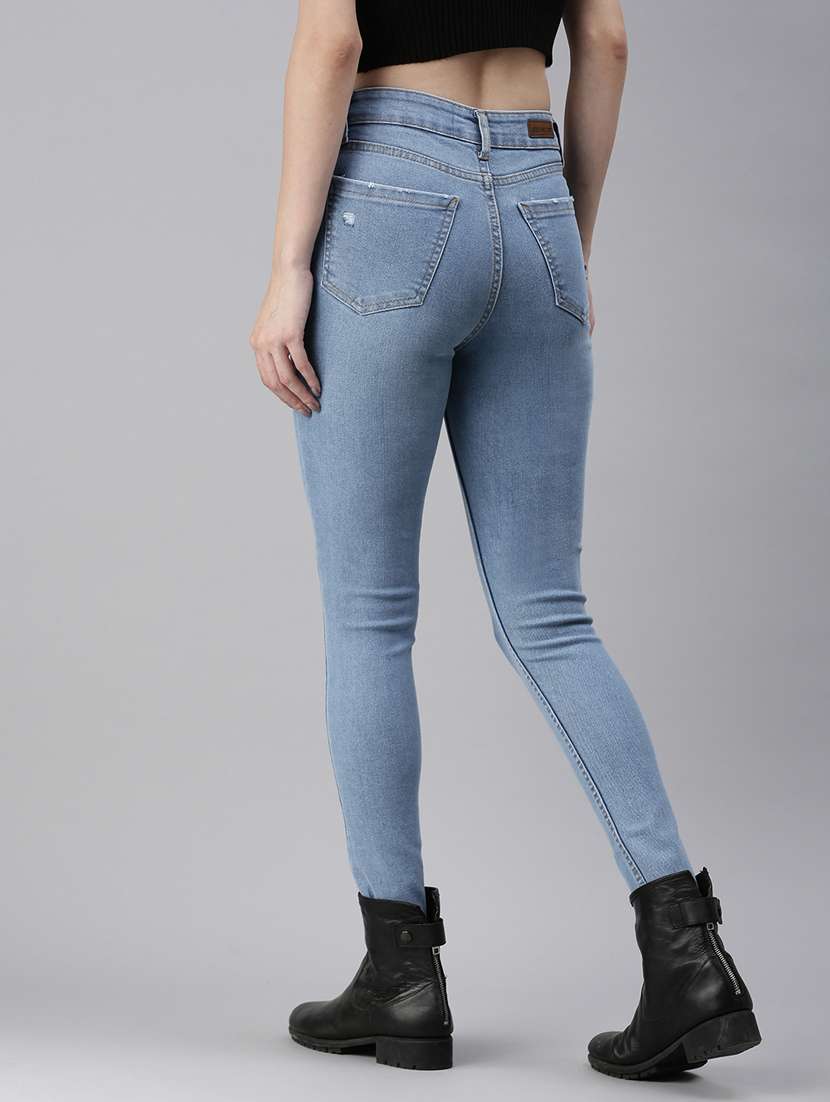 women's distress skinny fit jeans - 18479606 -  Standard Image - 2