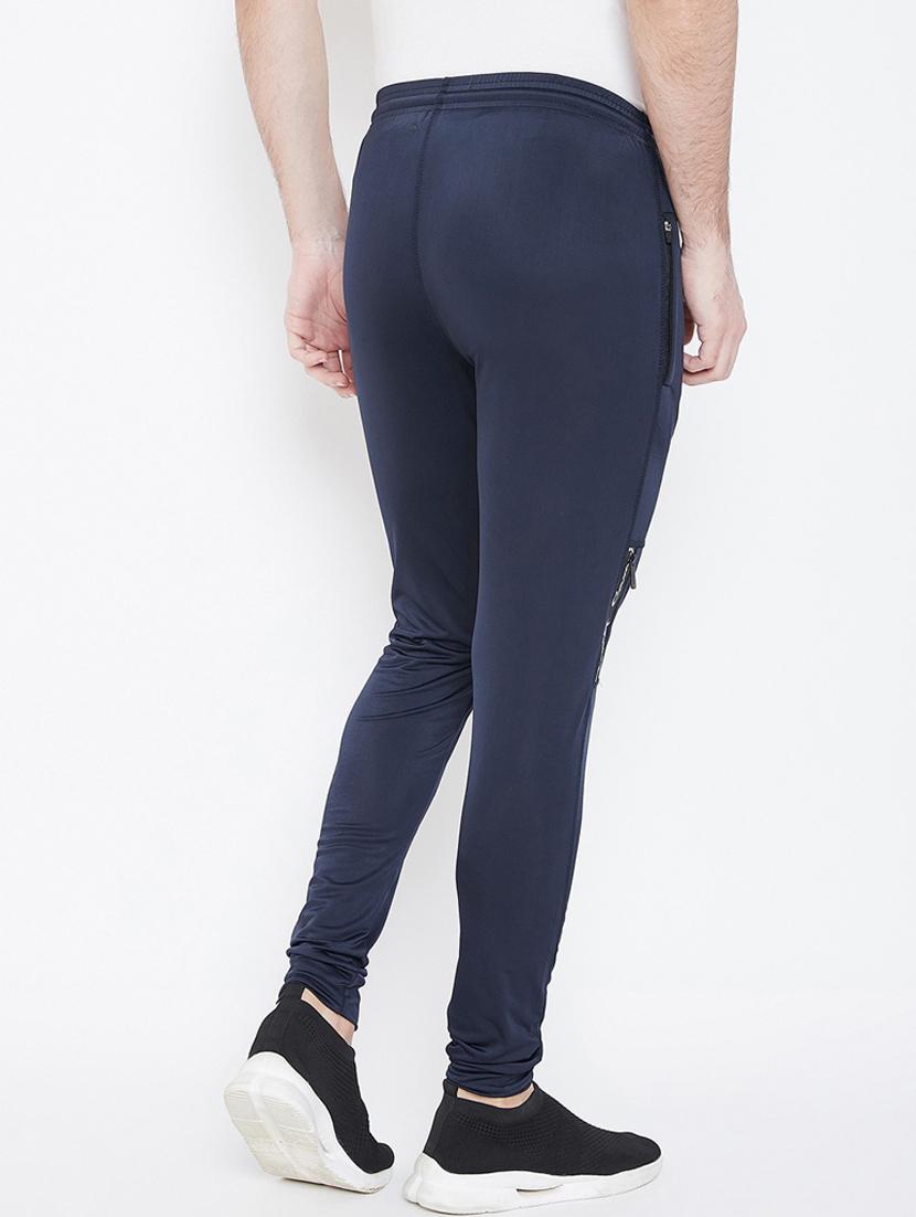 navy-blue solid track pant - 18479683 - Standard Image - 2