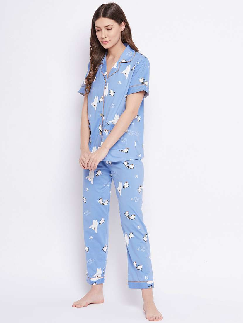 quirky printed nightwear pajama set  - 18479720 -  Standard Image - 2