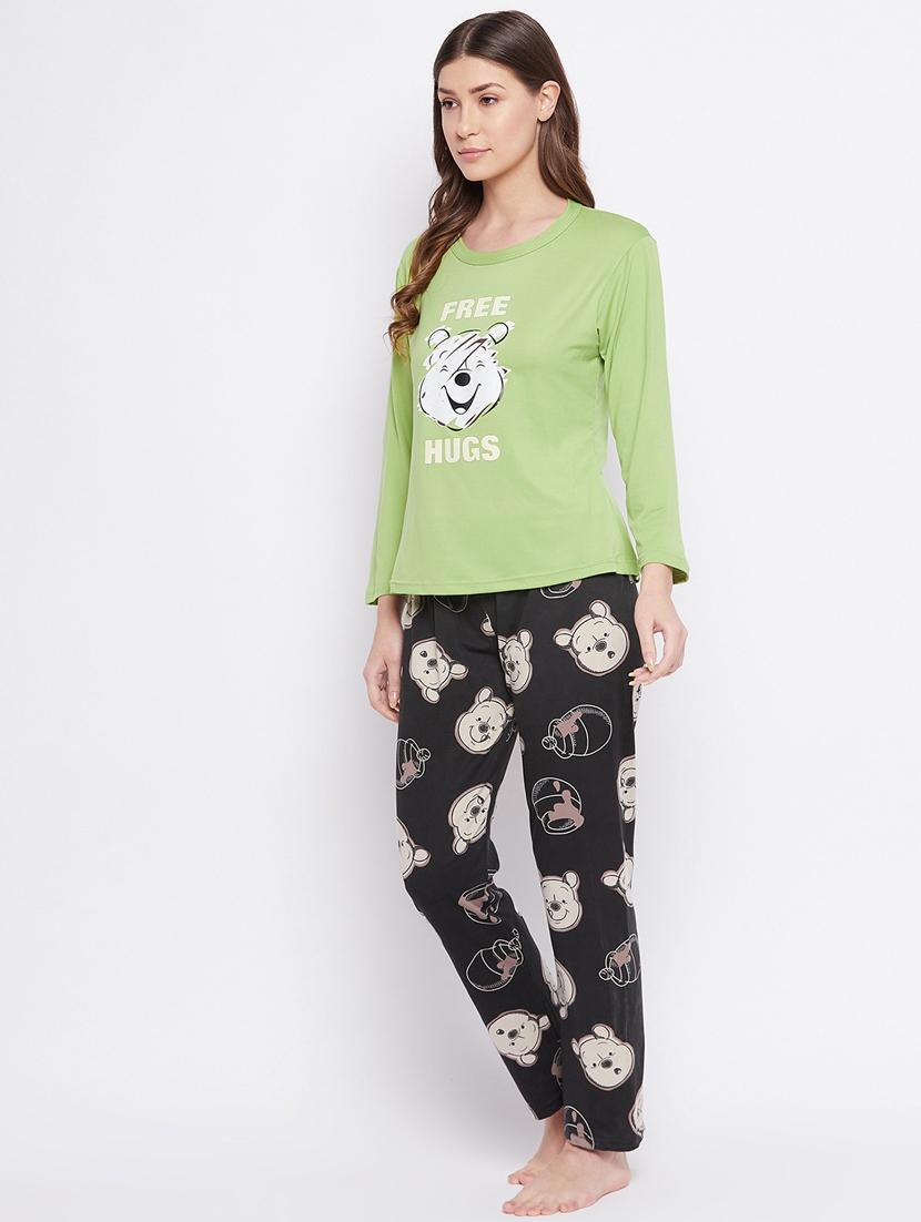 quirky printed nightwear pajama set - 18479733 - Standard Image - 2