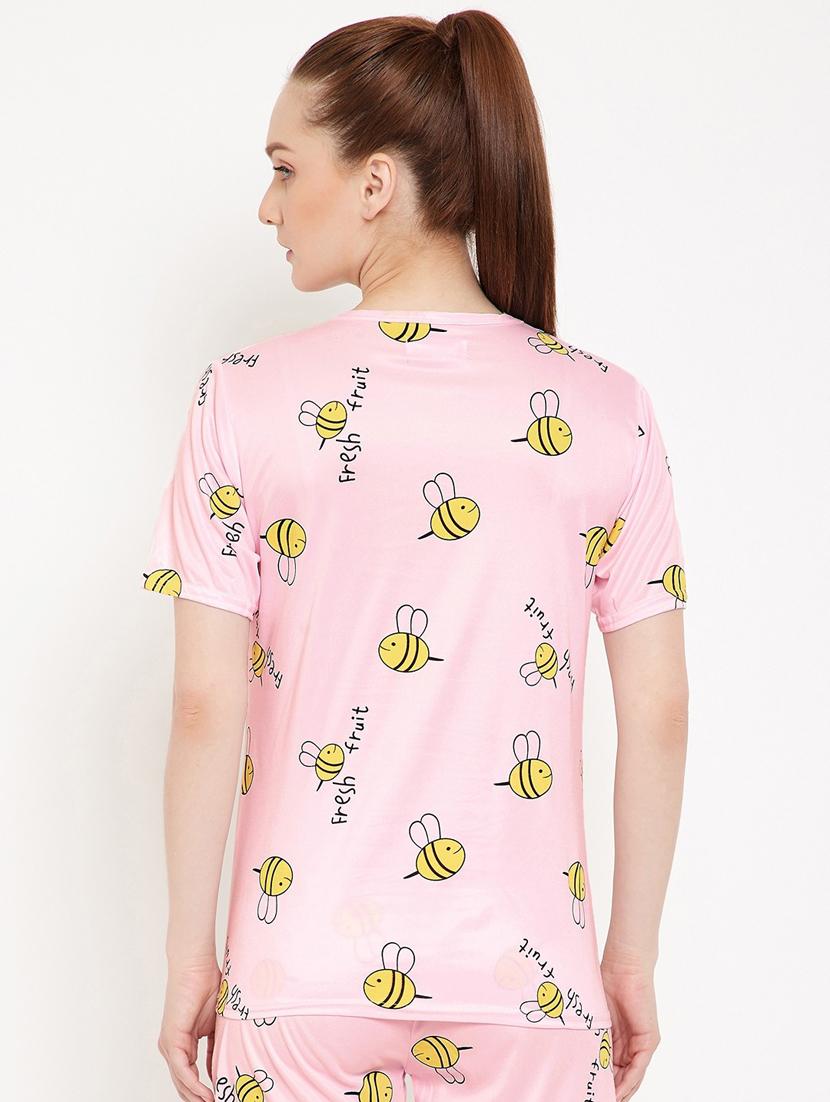 quirky printed nightwear shorts set - 18479753 - Standard Image - 2