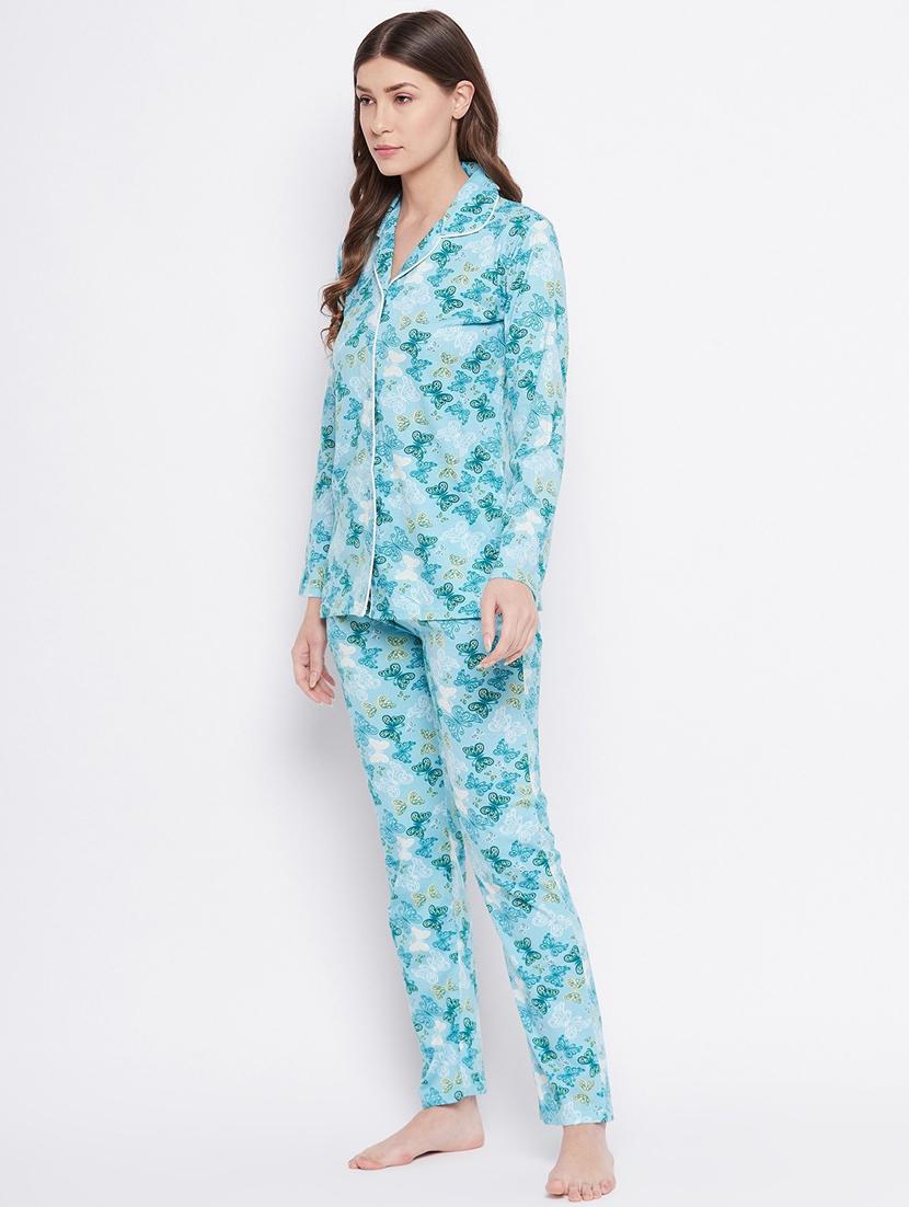 printed nightwear pajama set - 18479774 - Standard Image - 2