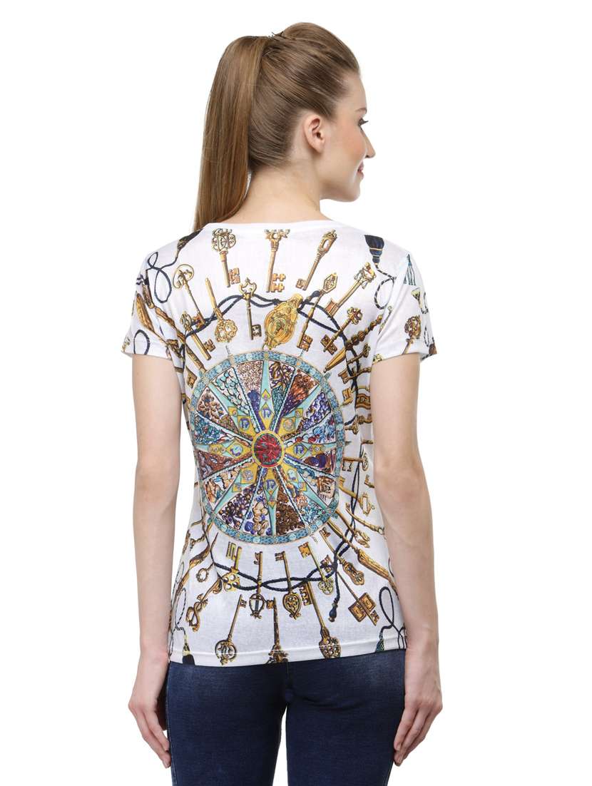 women's all over print round neck t-shirt - 18479813 -  Standard Image - 2