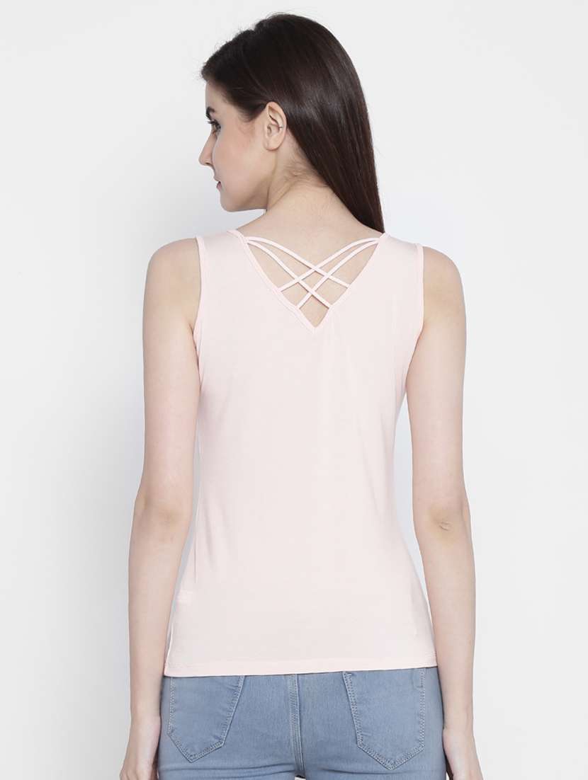 women's straight round neck top - 18479854 - Standard Image - 2
