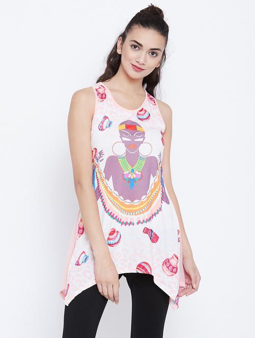 women's asymmetric round neck top - 18479872 -  Standard Image - 0