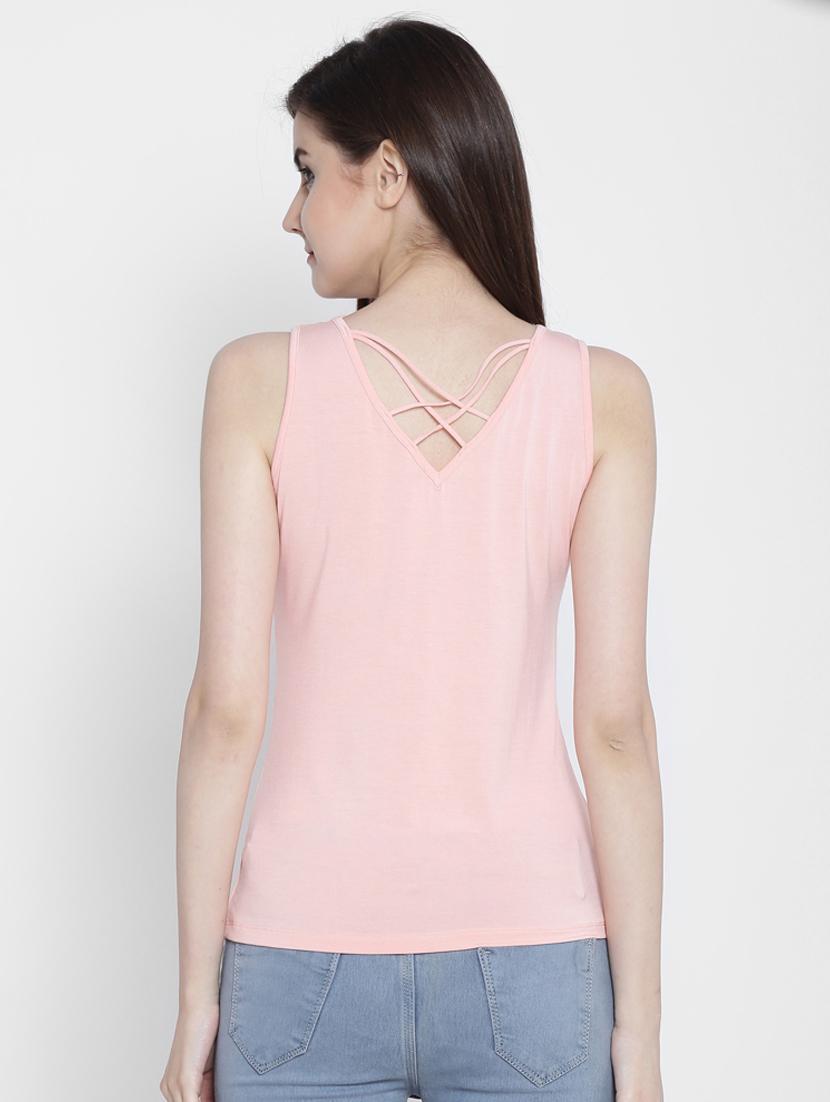 women's straight round neck top - 18479901 - Standard Image - 2