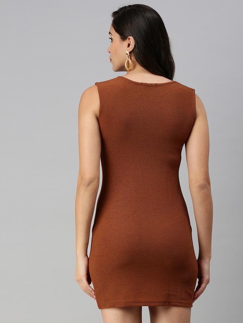 women's bodycon solid dress - 18480186 - Standard Image - 2