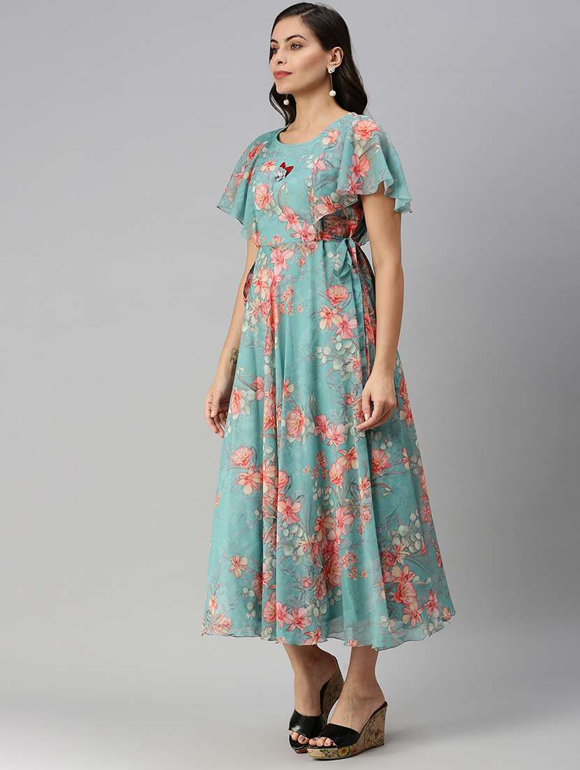 women's ruffle floral dress - 18480199 -  Standard Image - 2
