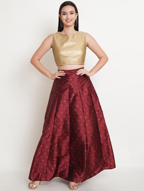 self design skirt top set - 18480637 -  Standard Image - 0