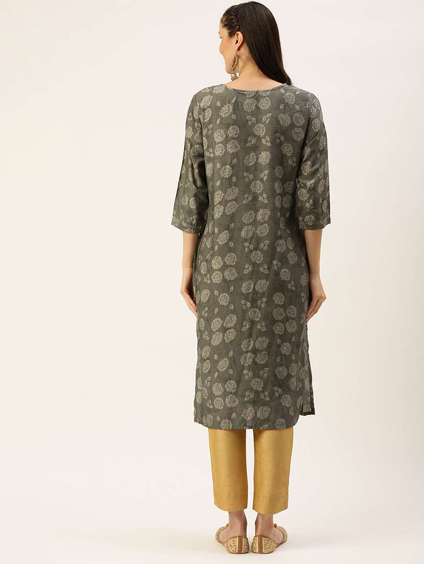 women's straight kurta - 18480644 -  Standard Image - 2