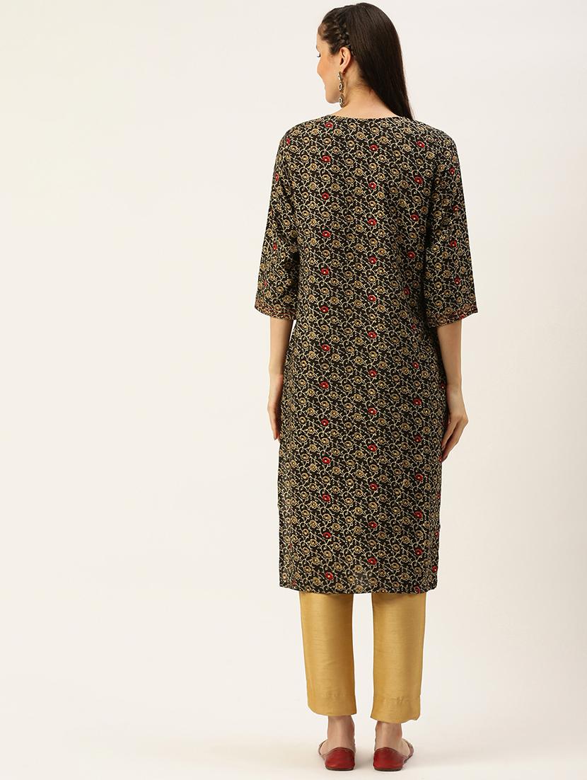 women's straight kurta - 18480649 - Standard Image - 2