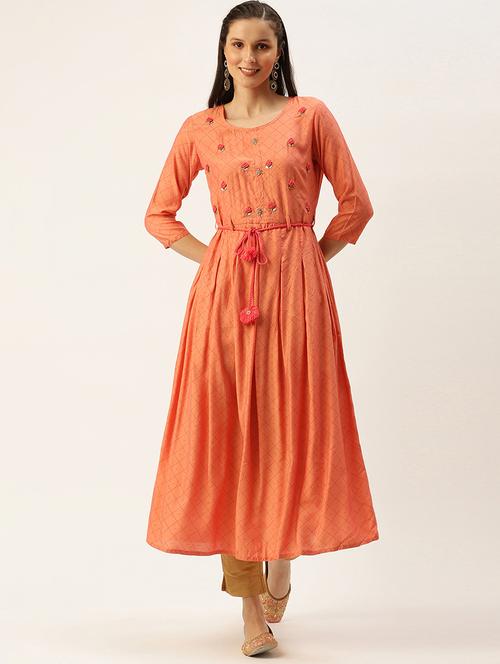 women's flared kurta - 18480663 -  Standard Image - 0