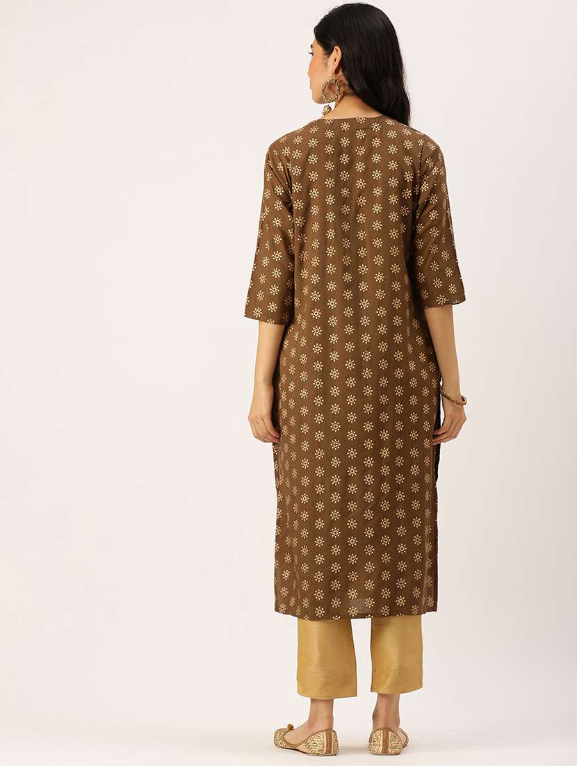 women's straight kurta - 18480666 -  Standard Image - 2