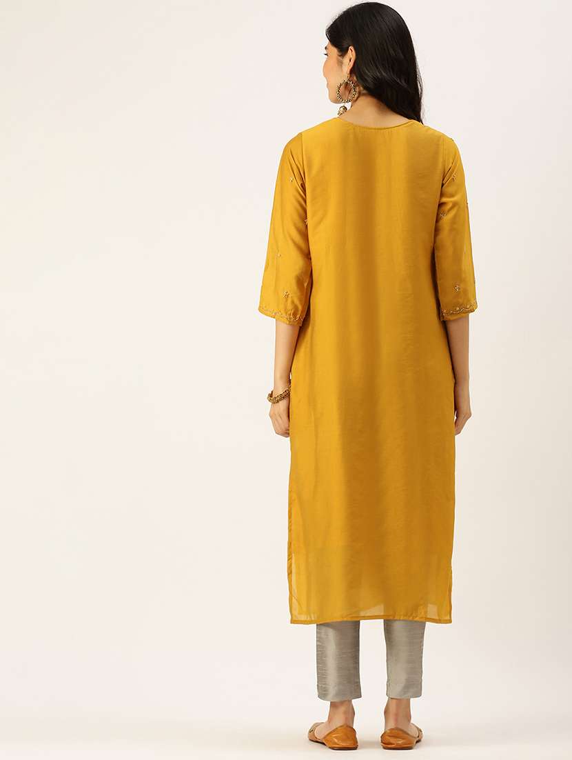 women's straight kurta - 18480698 -  Standard Image - 2